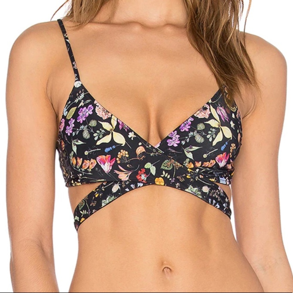 L Space Wrap Tie Bikini Top